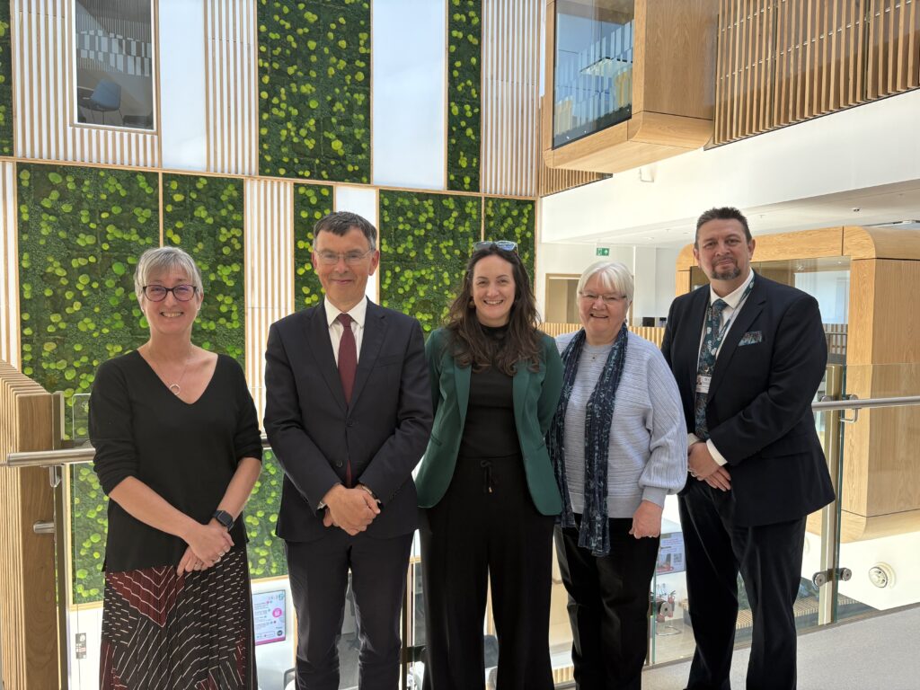 Representatives of the Huddersfield Health Innovation Incubator project stood together